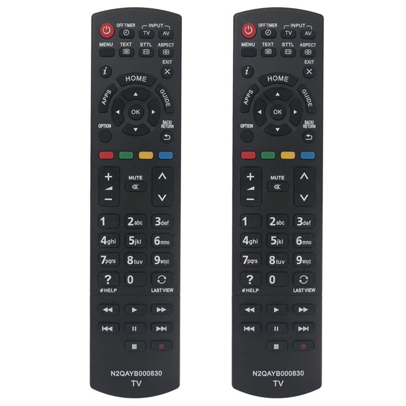 NAMUNY 2X Replacement TV Remote Control Compatible for N2QAYB000830 Television