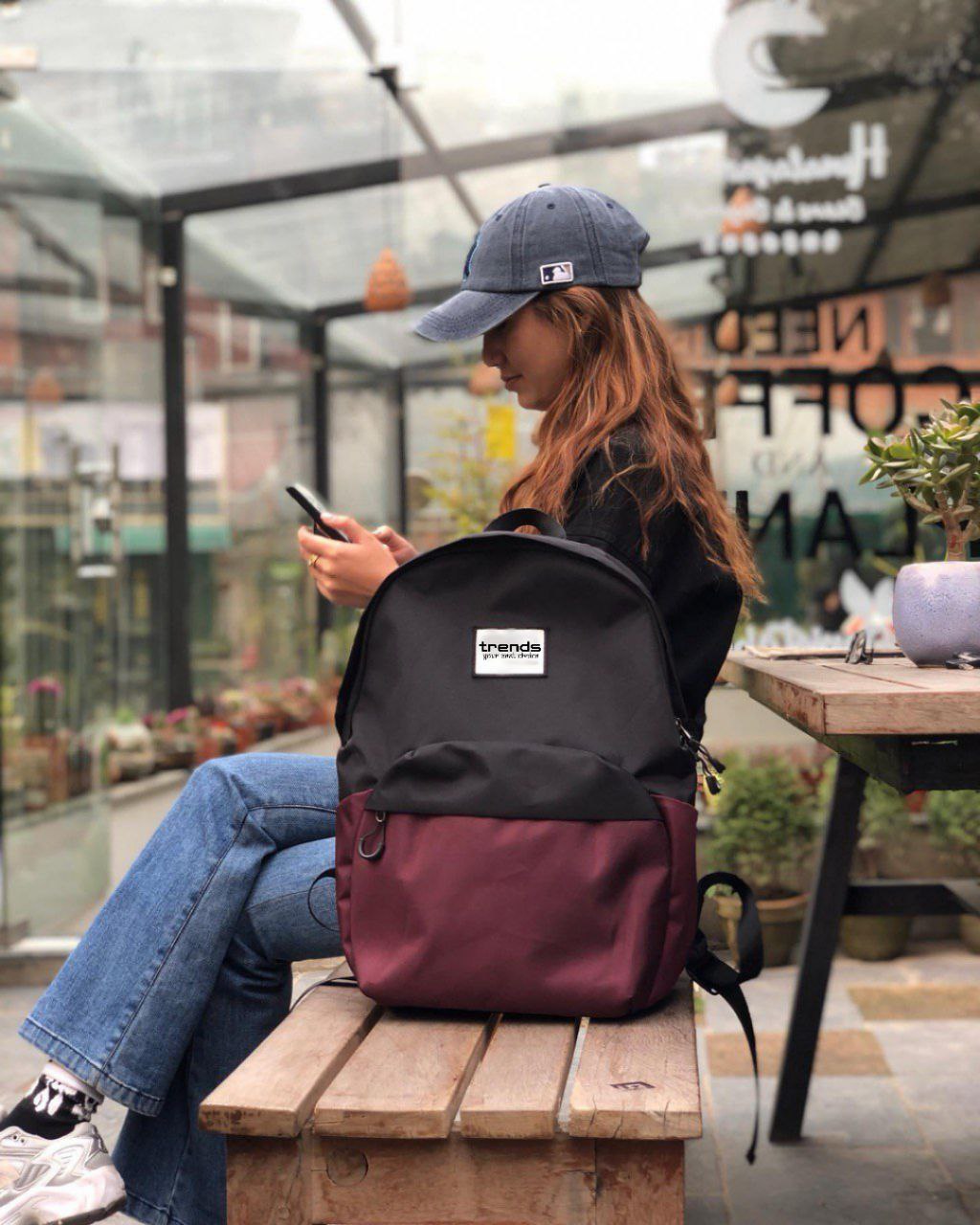 Trends Maroon School, College & Office Bag - Stylish, Spacious & Multi-Purpose Backpack