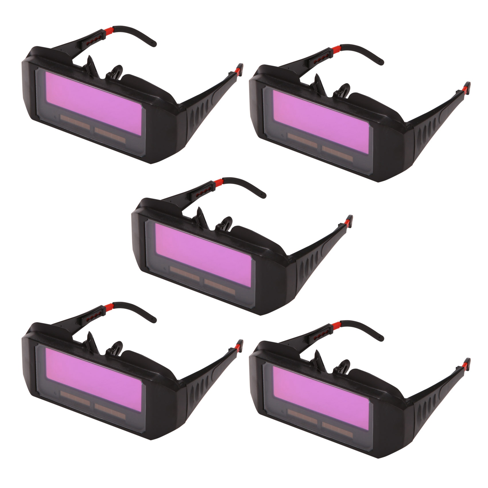 fasdaga 5X Automatic Photoelectric Welding Glasses Solar Powered Auto Darkening Welding Mask Helmet Eye Goggle Welding Glass