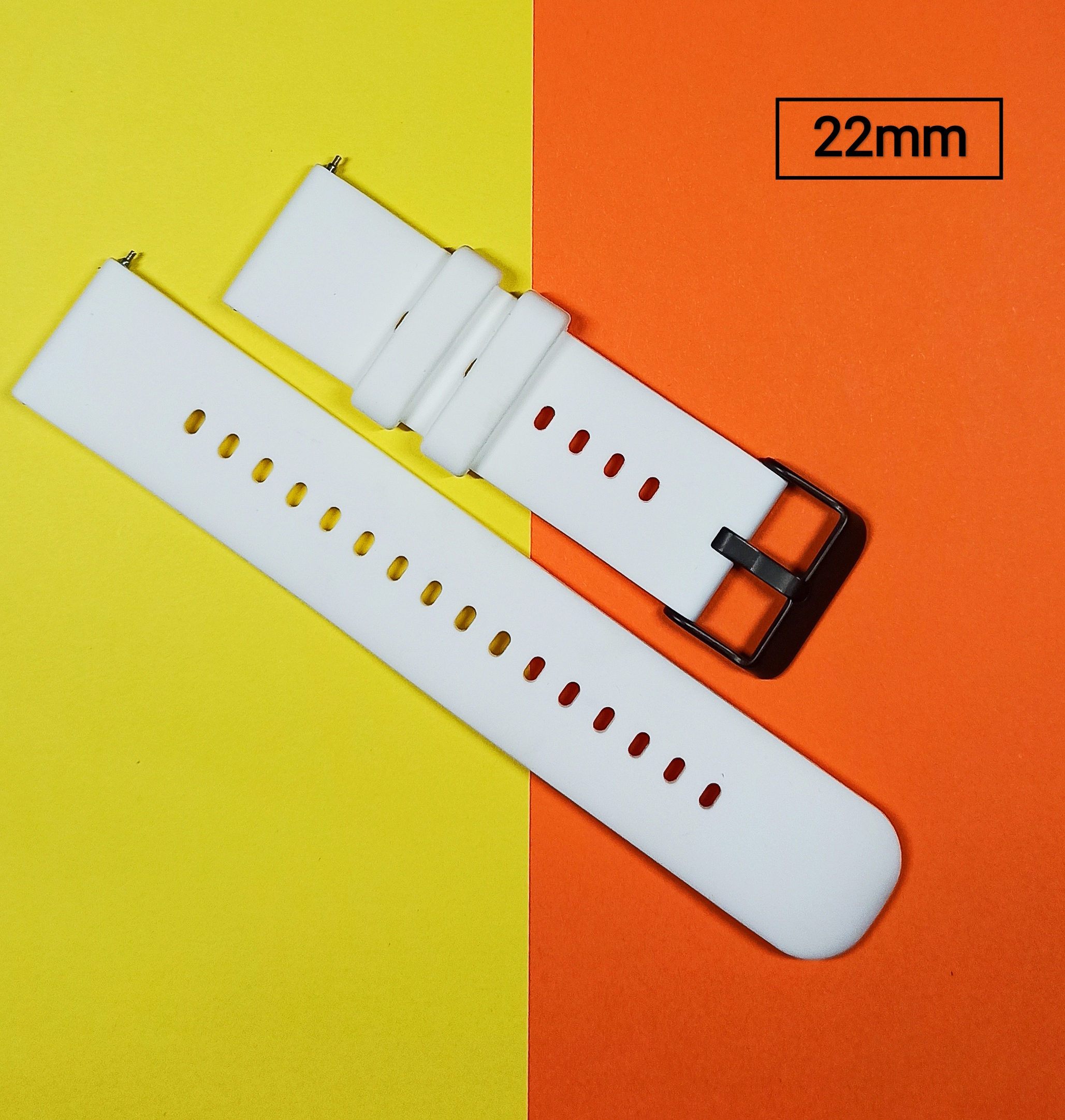 22mm Quick-Release Sports Silicone Band For Smart Watch ( White )