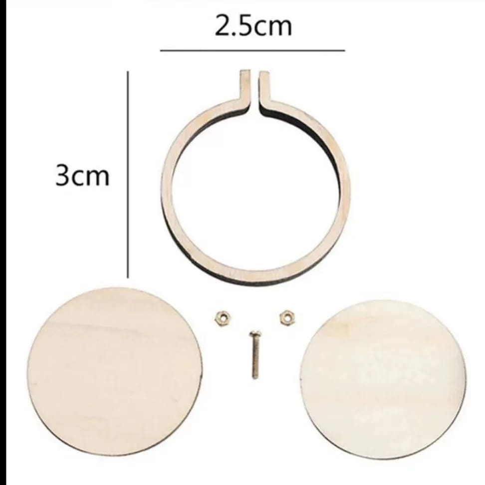 1 Piece Set Small Round Embroidery Hoops