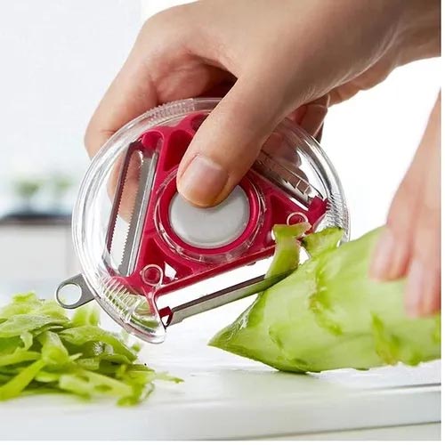 10 cm Circular 3 in 1 Blade piller, For Kitchen (Color May Vary)