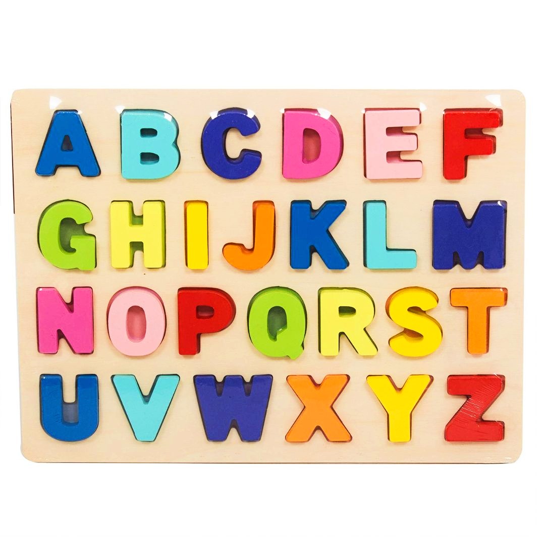 Wooden ABCD Puzzle Board For Kids