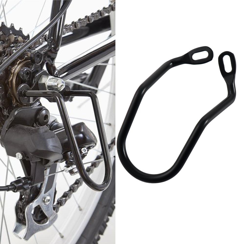 1pc Durable Double Wings Hole Mountain Bike Road Bikes Chain Stay Guard Bicycle Derailleur Guard Cycling Accessories Rear Gear Protector Bike Rear Derailleur Hanger