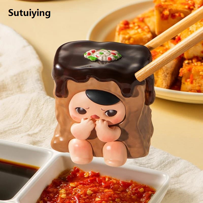 Sutuiying POP MART PUCKY The Feast Series Blind Box by Pucky 1PC/12PCS Luxury POPMART Mystery Box Cute Toy Action Figure