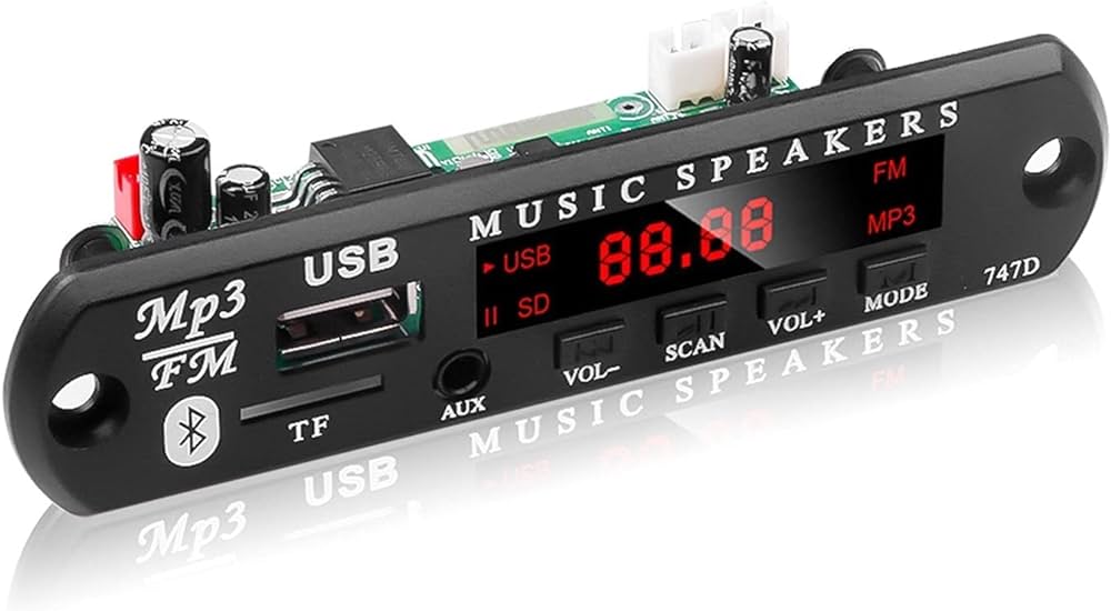 Amplifier MP3 Player Decoder Board With Remote Control 5V Bluetooth 5.0 Car FM Radio Module Support TF AUX Infrared Receiver