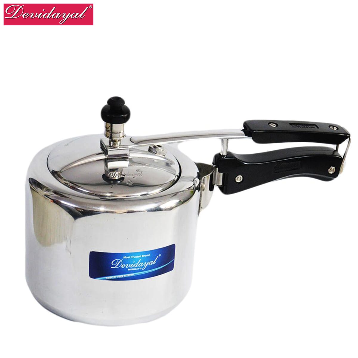 DeviDayal l 5 Liter Induction Base Regular White Pressure Cooker