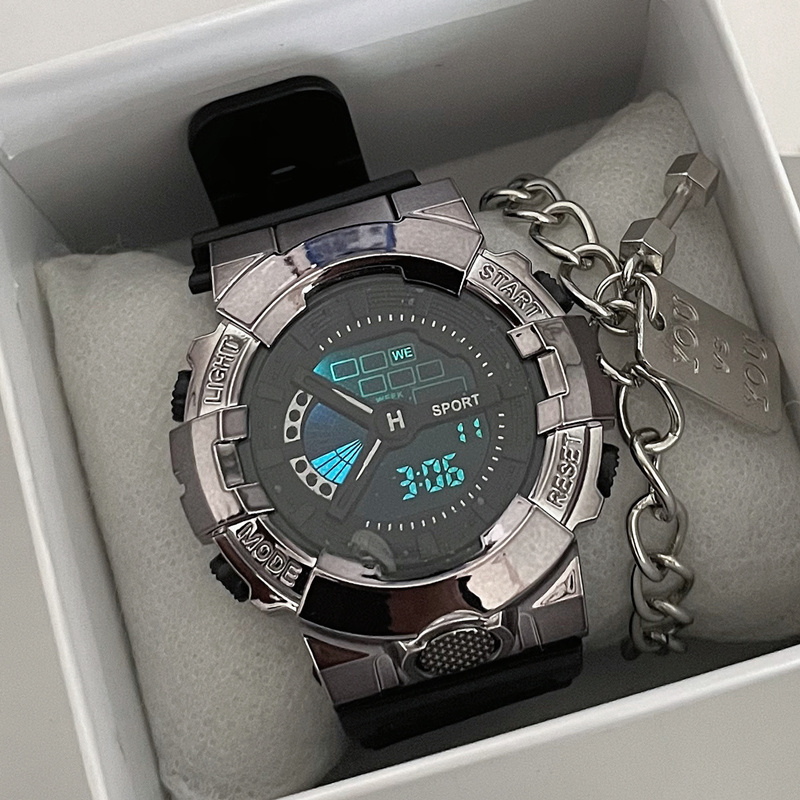 【Folio & Light】Watches for Men and High Appearance Value Junior High School Students Teenagers Smart Sports Multi-Function Electronic [Top-notch quality]