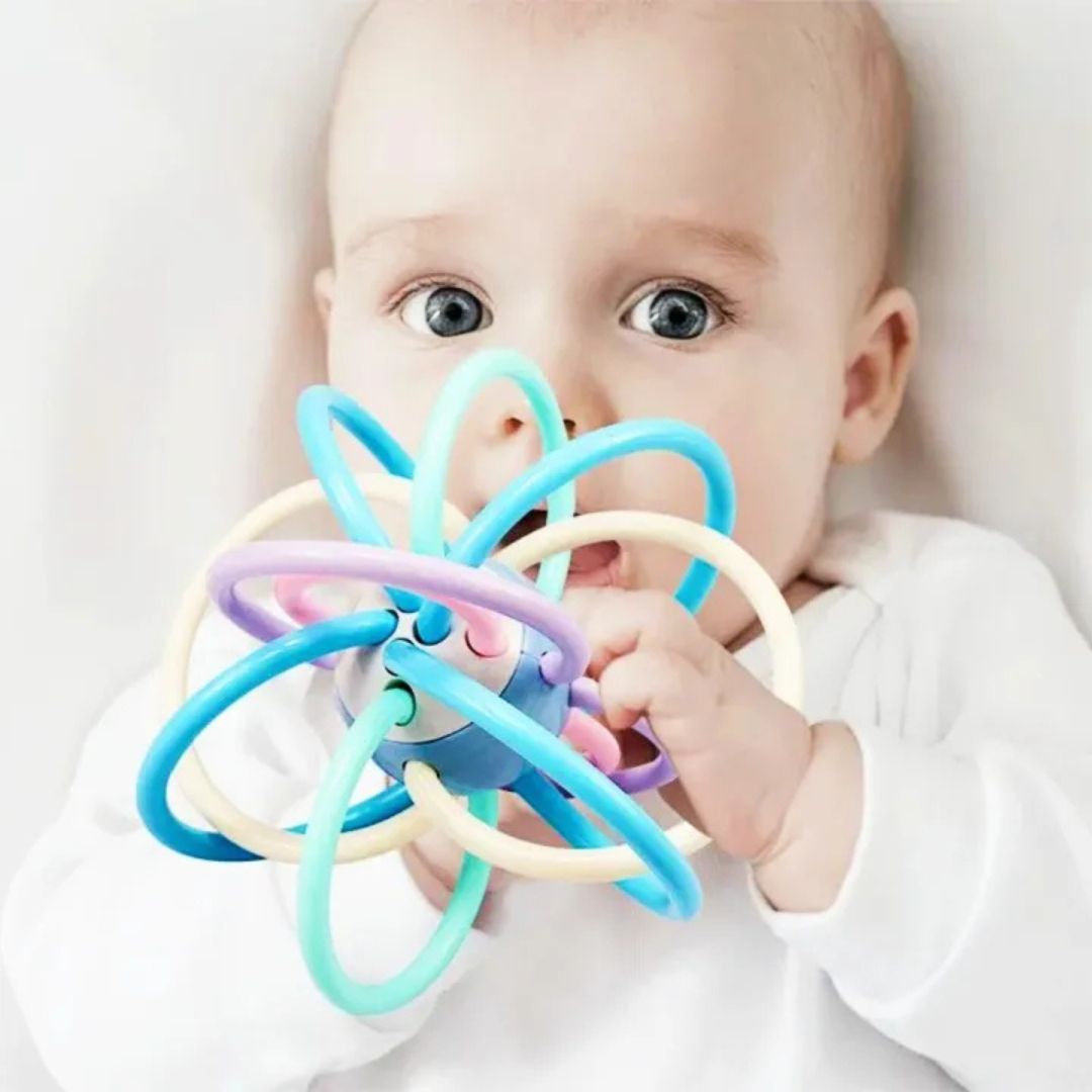 Grip, Gently - Silicone Hand Teether for Newborn Comfort & Relief
