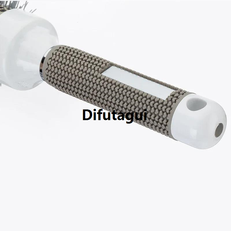 Difutagui Curly hair styling salon hair beauty hair combing hairbrush ceramic Portable 5 size ion nano hairbrush hot ceramic ion circle drying