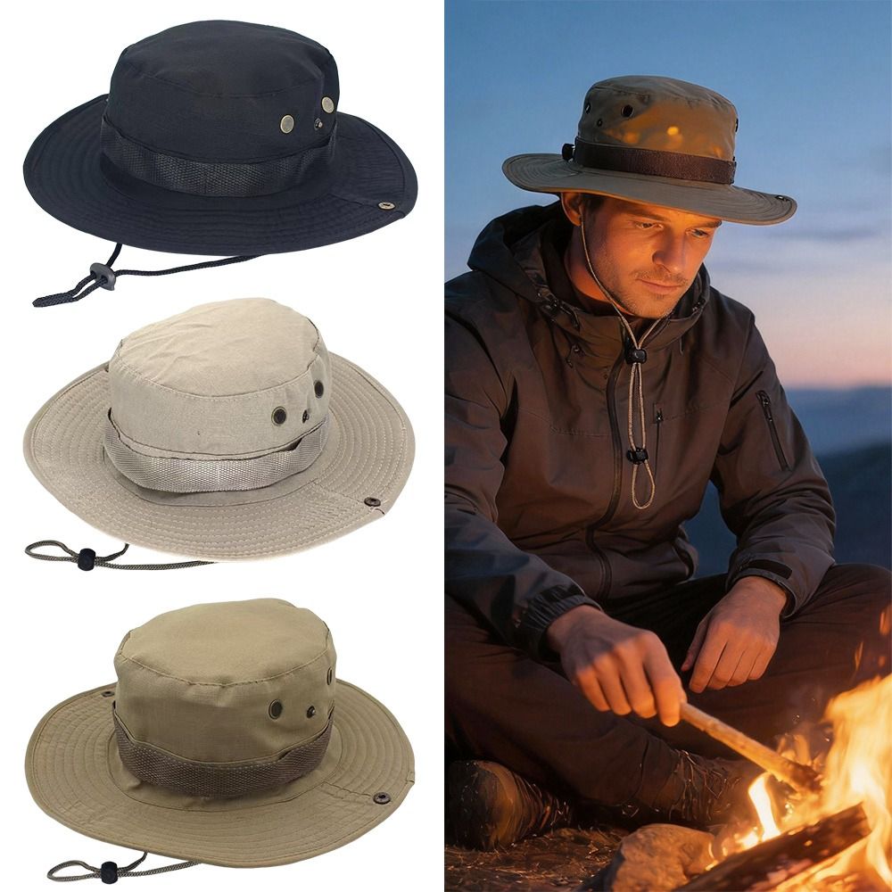 Fashion Quick-drying Summer Bucket Hat Sun Protection Breathable Sun Hat Portable Casual Fishing Cap Camping Hiking