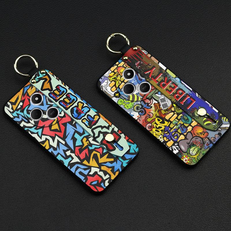 Silicone Anti-dust Phone Case For OPPO K15 Pro+ Waterproof Durable Soft case Ring Phone Holder Wristband Personality