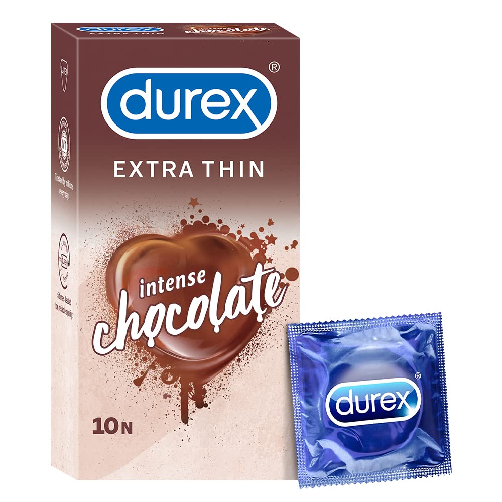 Durex Extra Thin Wild Strawberry Flavoured - 12 Condoms