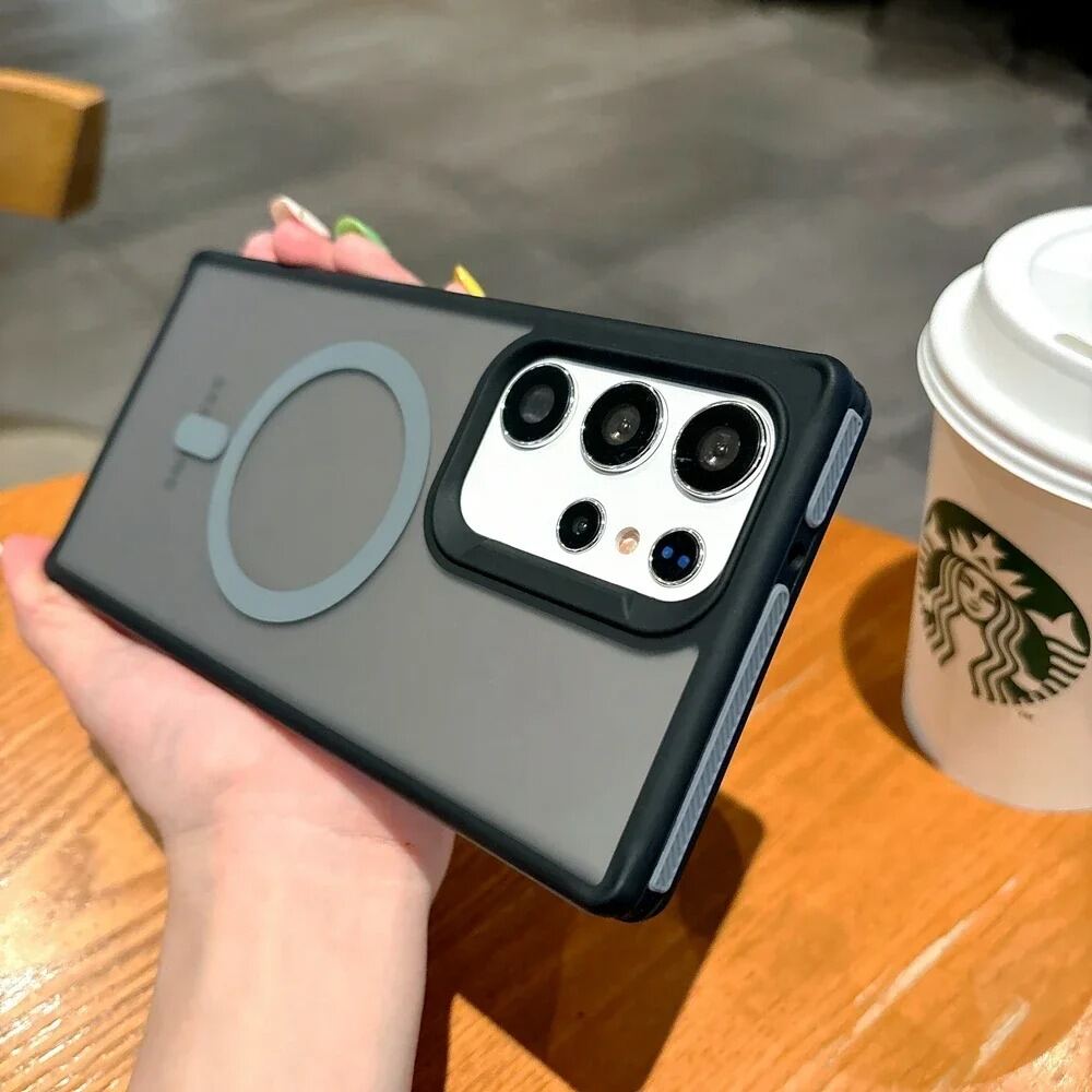 HODON Heat-Dissipation PC Phone Case for Samsung Galaxy S25 Ultra Plus EDGE Wireless Charging Matte Magnetic Back Cover