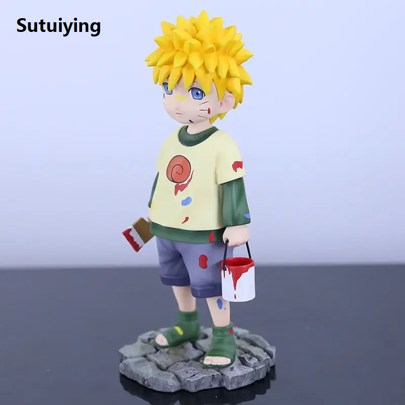 Sutuiying 16cm Naruto Anime Figure Uzumaki Naruto Childhood Cute Action Figures New style Pvc Figurine Statue Collection Model Decoration Gift Toys