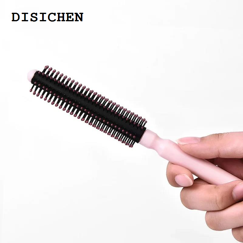 DISICHEN Mini Round Roll Style Hair Comb Professional Detangling Hair Brush Anti Static Scalp Massage Combs Barber Home Hair Styling Tool