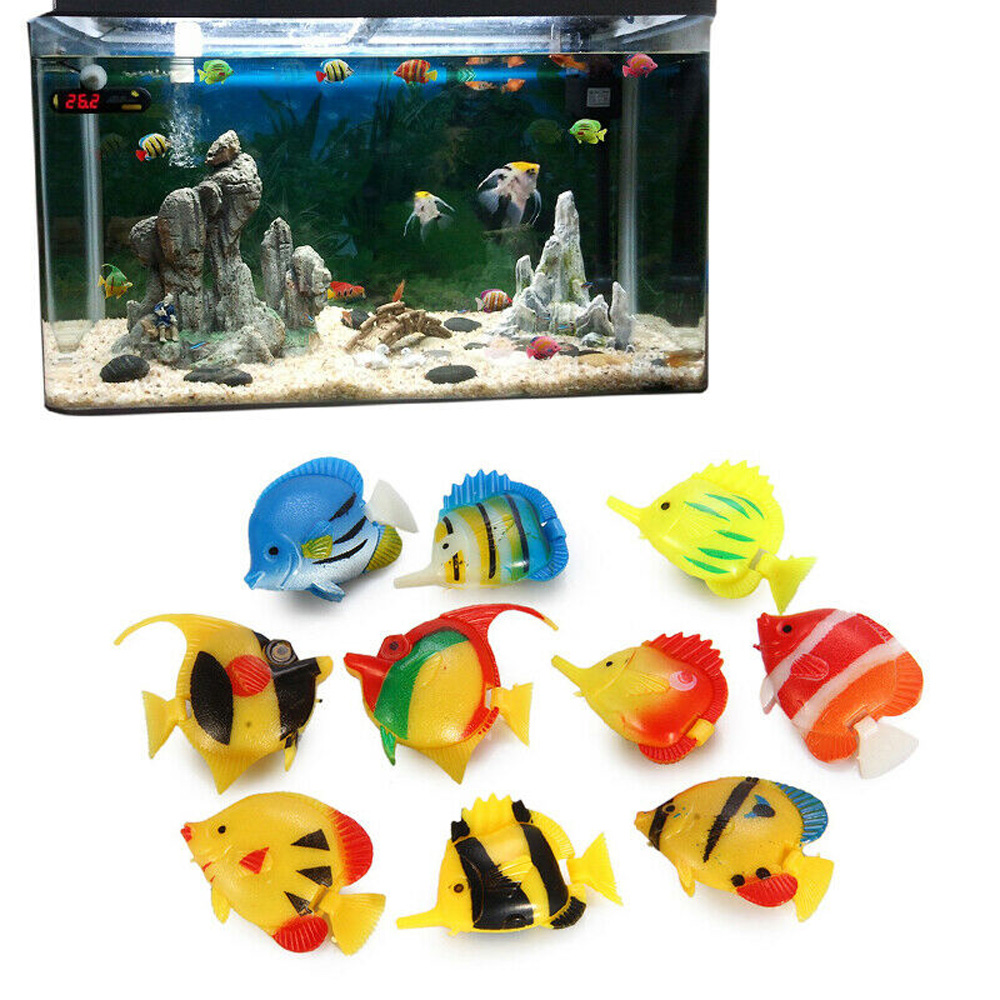 Plastic Small Simulation Vivid Floating Moving Fish Decoration Aquarium Ornament Artificial Fish Fake Fish
