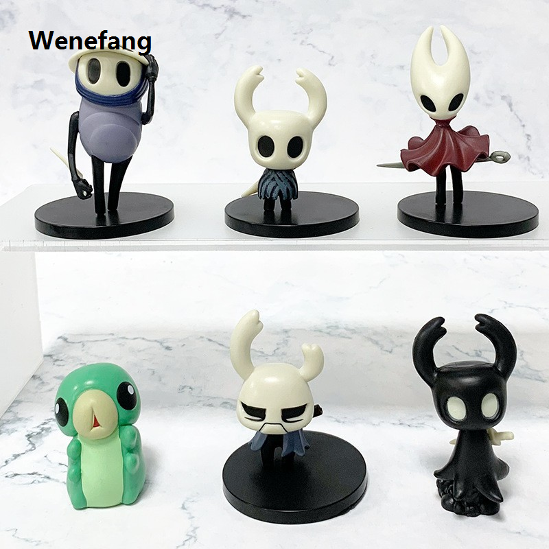 Wenefang 6pcs/set Hollow Knight Hornet Anime Hot Selling Action Figure Toys 4-11cm