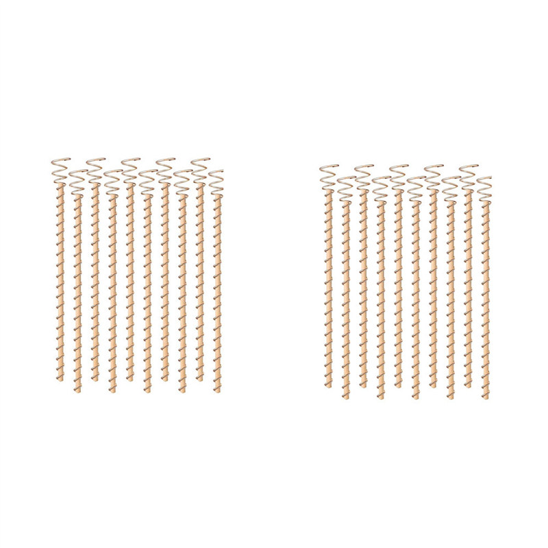 JAERBEE 20Pcs Electroculture Plant Stakes,12 Inch Copper Coil Antennas Garden Stakes Electronic Planting for Vegetable Garden