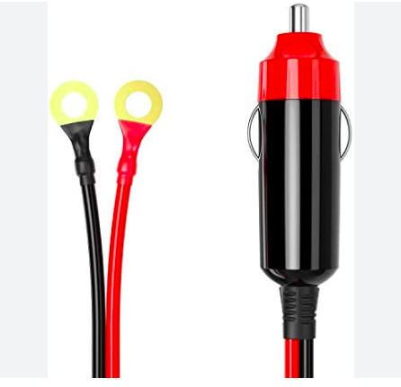 12V 24V 16 AWG 10A Male Plug Adapter Power Supply Cord With Cable Wire For Car Or Bike