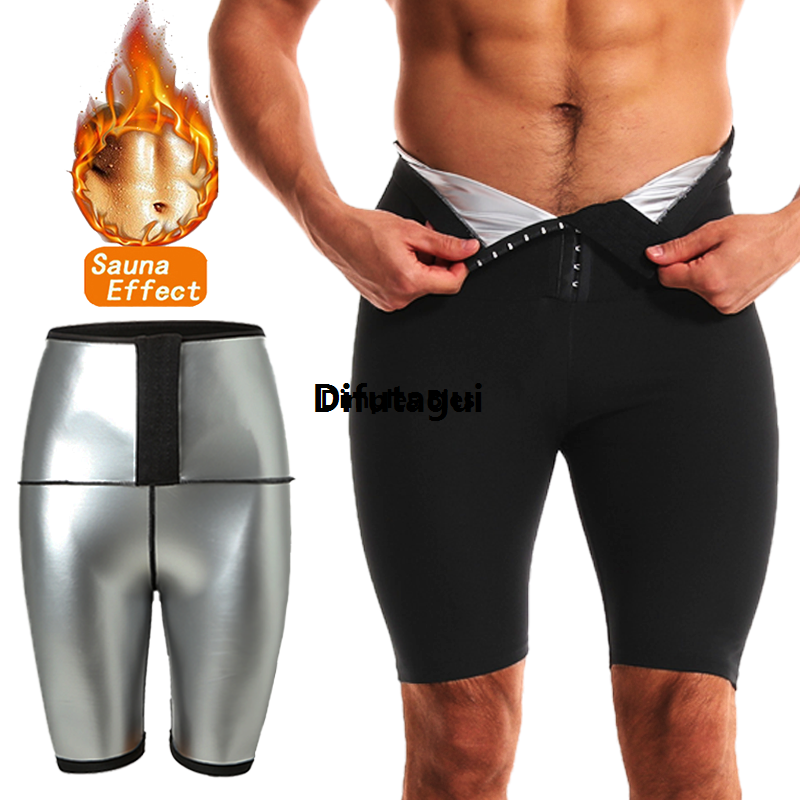Difutagui Men Workout Tummy Control Leggings Lose Weight Thermal Sauna Suits Hot Selling Sweating Burning Fat Abdomen Reducer Fitness Slimming Shorts