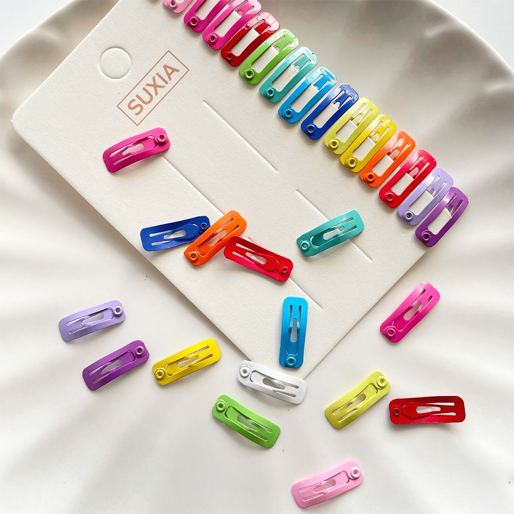 5Pcs Metal Pet Hairclip Kids Toys Hair Clip Accessories 1/6 1/12 BJD Doll Mini 2cm Headwear Hairpin Decorative