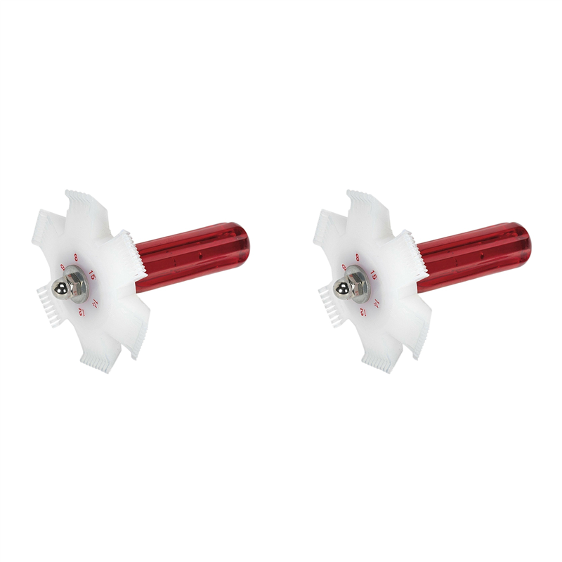 OYPFXMI 2X Car Automotive Refrigeration A/C Condenser Radiator Evaporator Fin Straightener Comb Rake Cleaner Tool White