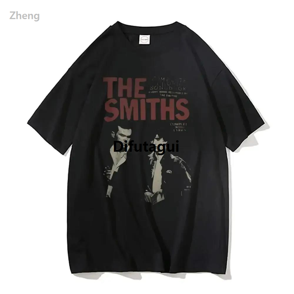 Difutagui Zheng High Quality The Smiths Women's T-shirt Retro Commemorative New style Classic Printed T-shirt Street Wear Loose T-shirt Women Clothing