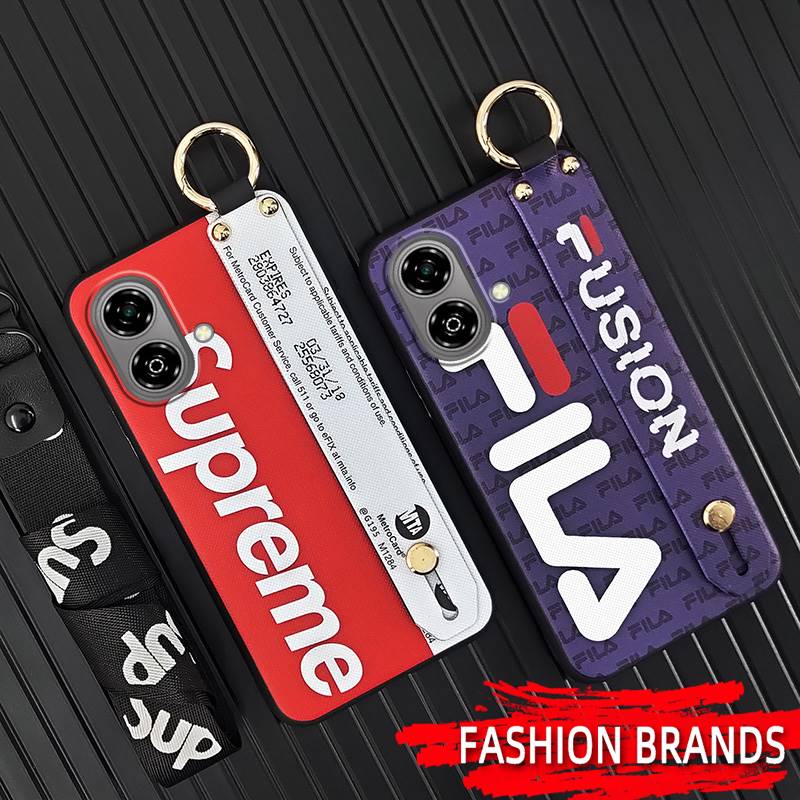 Wristband Anti-knock Phone Case For ZTE Blade A35e 6GB RAM 64GB Silicone Soft case Waterproof Cool Protective Kickstand