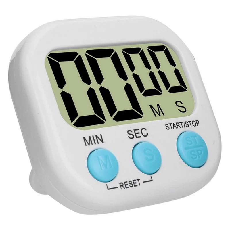 Digital Kitchen Timer & Stopwatch - Large Digits, Loud Alarm, Magnetic Stand, for Cooking, Baking, Kids Study