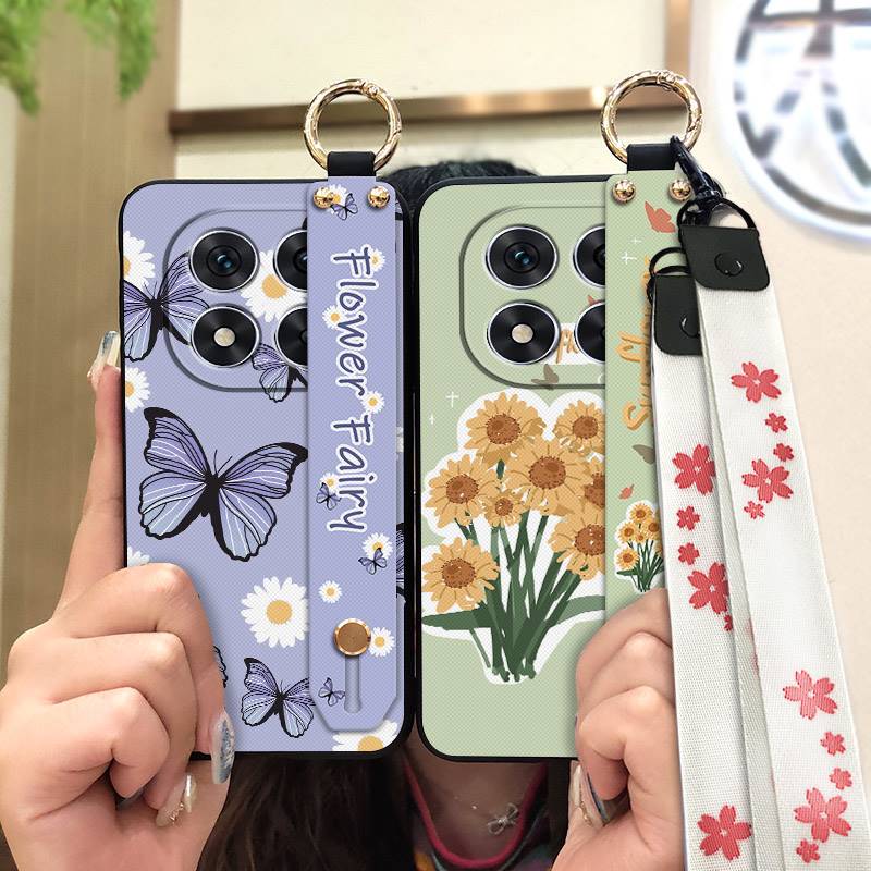 Back Cover Phone Holder Phone Case For Redmi Note14 Pro 5G Shockproof Fashion Design ring Oil Painting Dirt-resistant