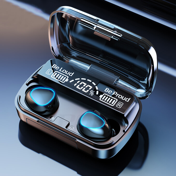 New M10 Airbuds A+ Quality Demix Earbuds Hifi Sound and Base with Reverse Charging your Mobile phone
