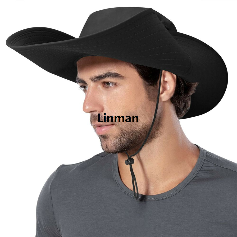 Men Women Wide Visor Brim Hat Boonie Bucket Cap Summer Fishing UV Sun Protection Breathable Caps