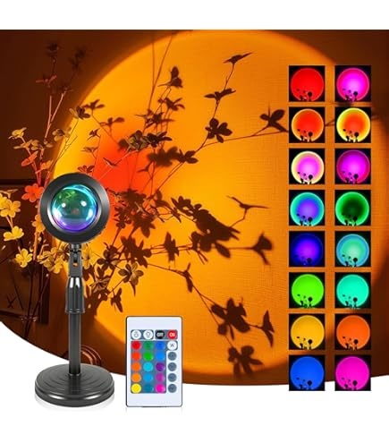 Multicolor Sunset Decorative LED Bulb Pat Colorful Desk Lamp