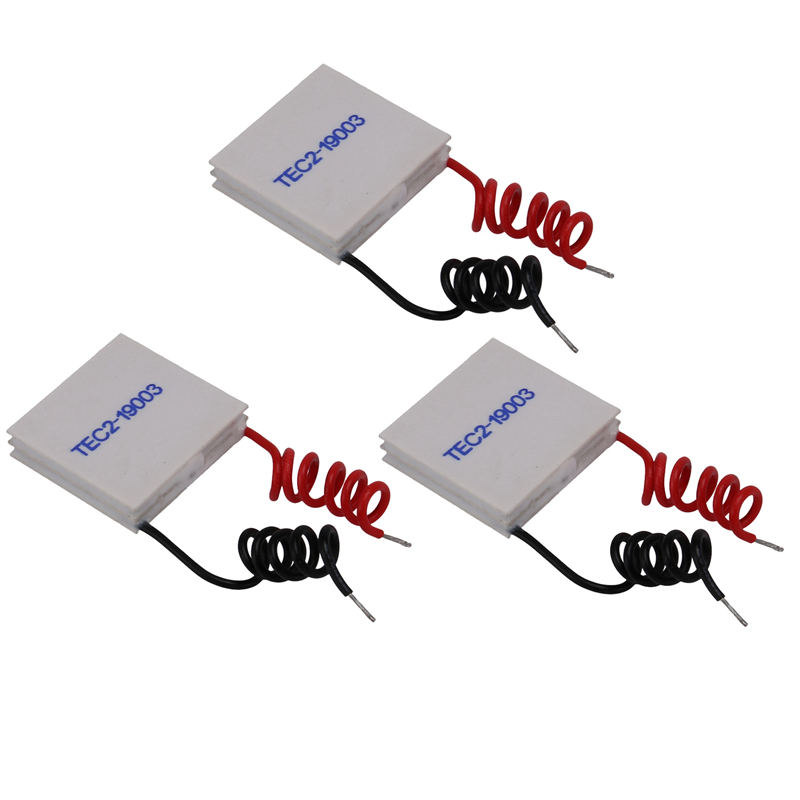 fasdaga 3X TEC2-19003 Thermoelectric Cooler Peltier 30X30mm 19003 Double Elements Module Electronic Cooling Sheet