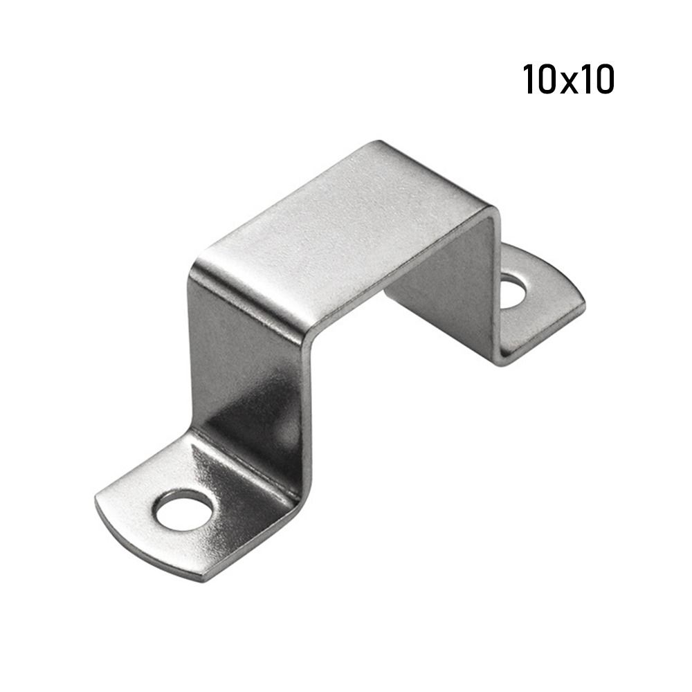 Thicken Saddle Clip Horseback Hose Clamp M-shaped U-shaped Square Rectangle Fastening Buckles Ohm Tube Card Plumbing Tightening 304 Stainless Steel Throat Hoop Tube