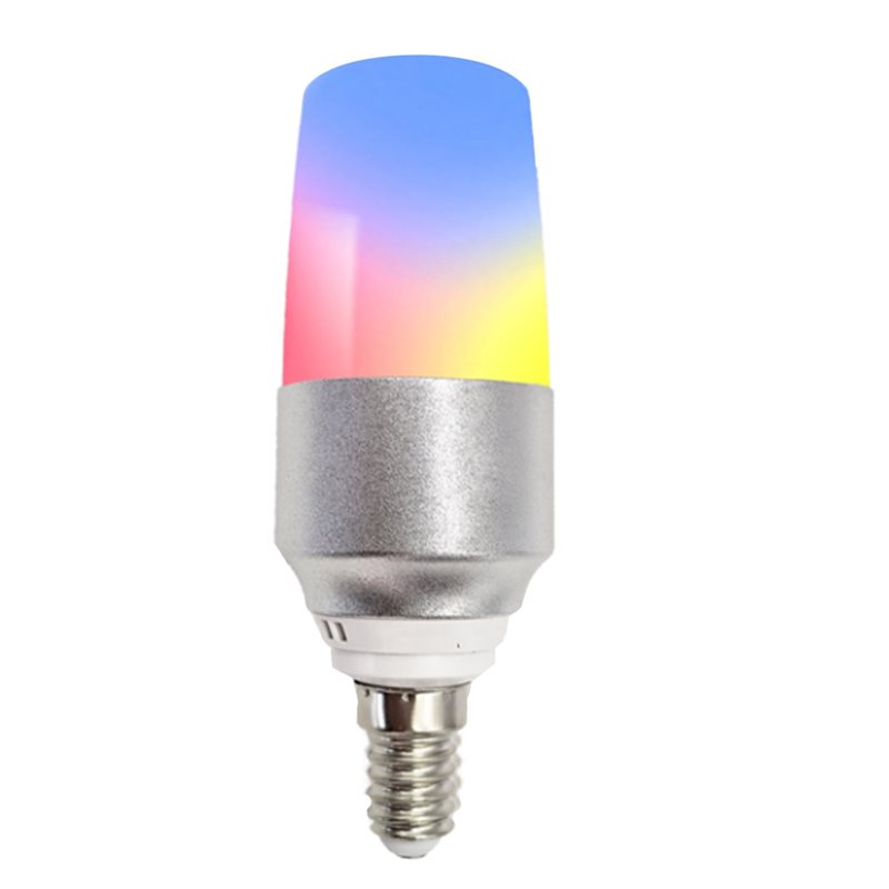 Tuya Zigbee Smart E14 5W LED Light Bulb Life APP Control CCT+RGB Voice Control Color Adjustment for Bedroom Lamps