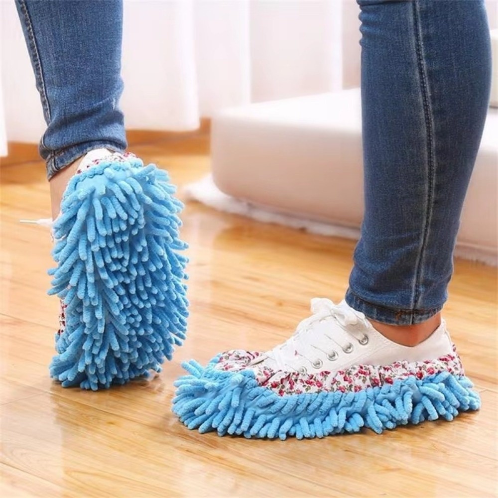 1PC Multi-Function Household Microfibre Mop Slippers Washable Reusable Cleaning Slippers Microfiber Detachable Mopping Shoes Kitchen Household Tool