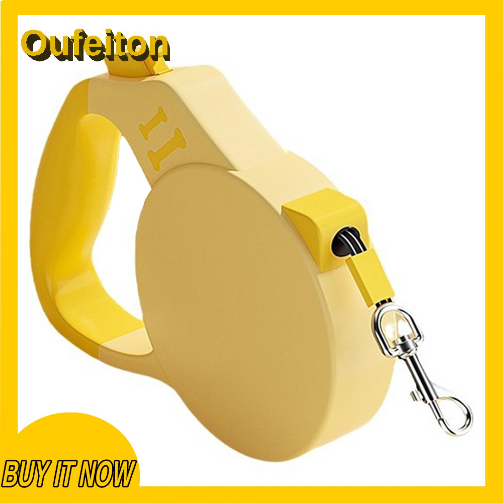 Oufeiton Anti-explosion Dog Leash 10/16ft Heavy Duty Retractable Dog Leash for Small Medium Large Dogs - Tangle-free Long Lead with for Safe