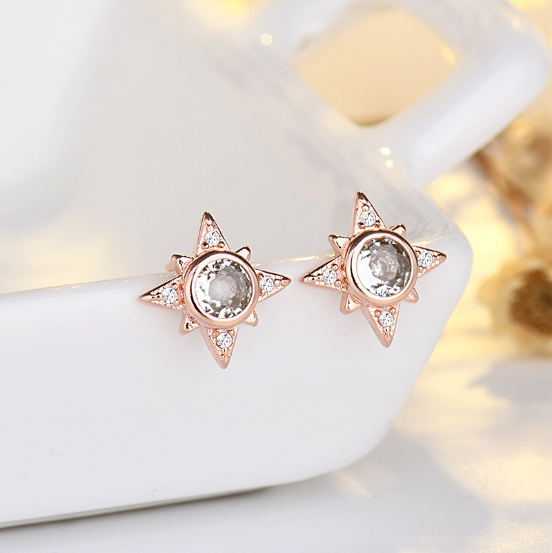【New arrival】One Week Earrings Summer Women's Earrings 2023 New High-end Earrings Sun, Moon and Stars Elegant Niche Earrings