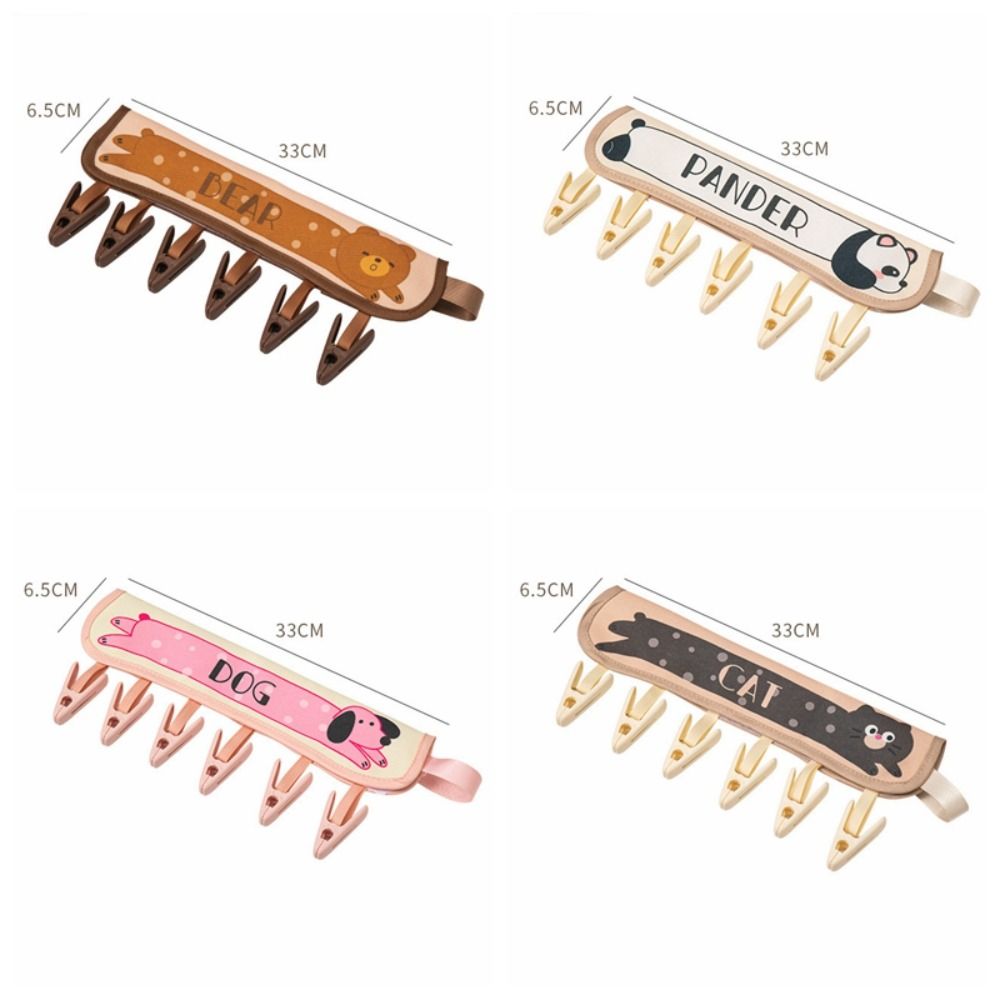 New Foldable Travel Hangers for Suitcase Clothespin 6 Clips Folding Clothes Drying Hanger Portable Drying Rack Sock Towel