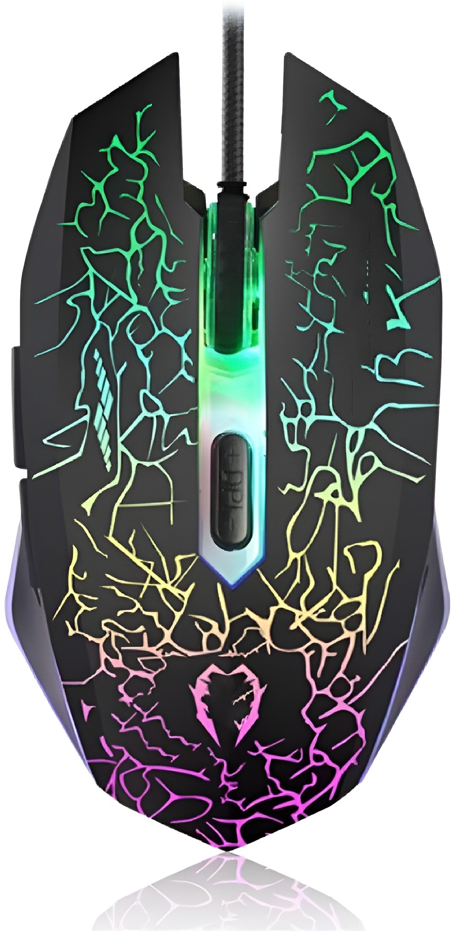 Gaming Mouse Crack Breathing light Emitting Colorful Gaming Computer USB Mouse