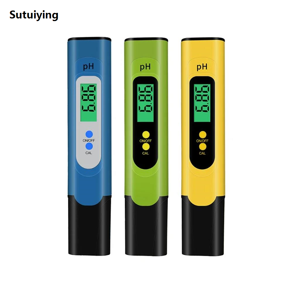 Sutuiying 1pc PH Meter Digital PH Tester 0.01 Resolution High Accuracy 【2025 Version】 Backlits Display PH Meter Household Drinking Water 0-14PH