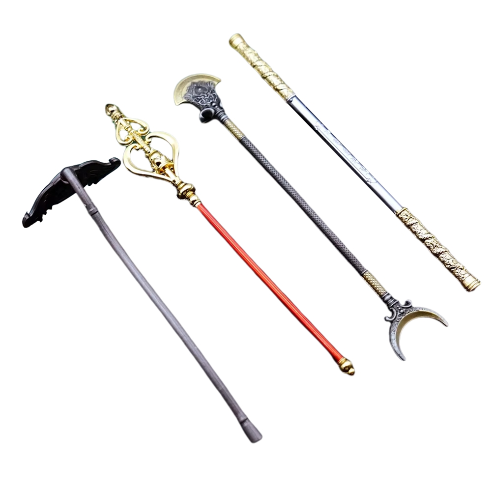 SptrryBlack Myth Monkey Golden Hoop Prop Model Ornaments Collection 22CM Journey to the West Four-Piece Set