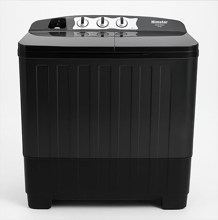Himstar 8kg Semi-Automatic Top Load Washing Machine HW-8PLRBJ/EK with Powerful Motor, Rust-Proof Body, Thermal Protection, and 5-Star Energy Efficiency Rating