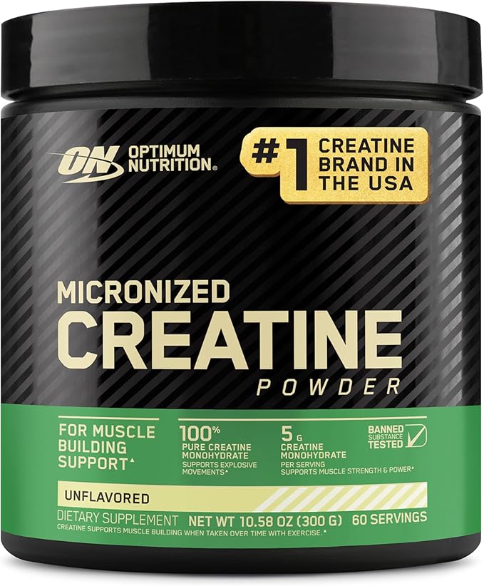 Optimum Nutrition Micronized Creatine Powder Strength & Recovery 300 Gram