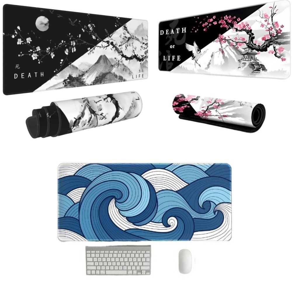 Multifunctional Rubber Mouse Pad Multicolour Rectangle Non Slip Office Desk Pad Extended Large Mouse Pad Office