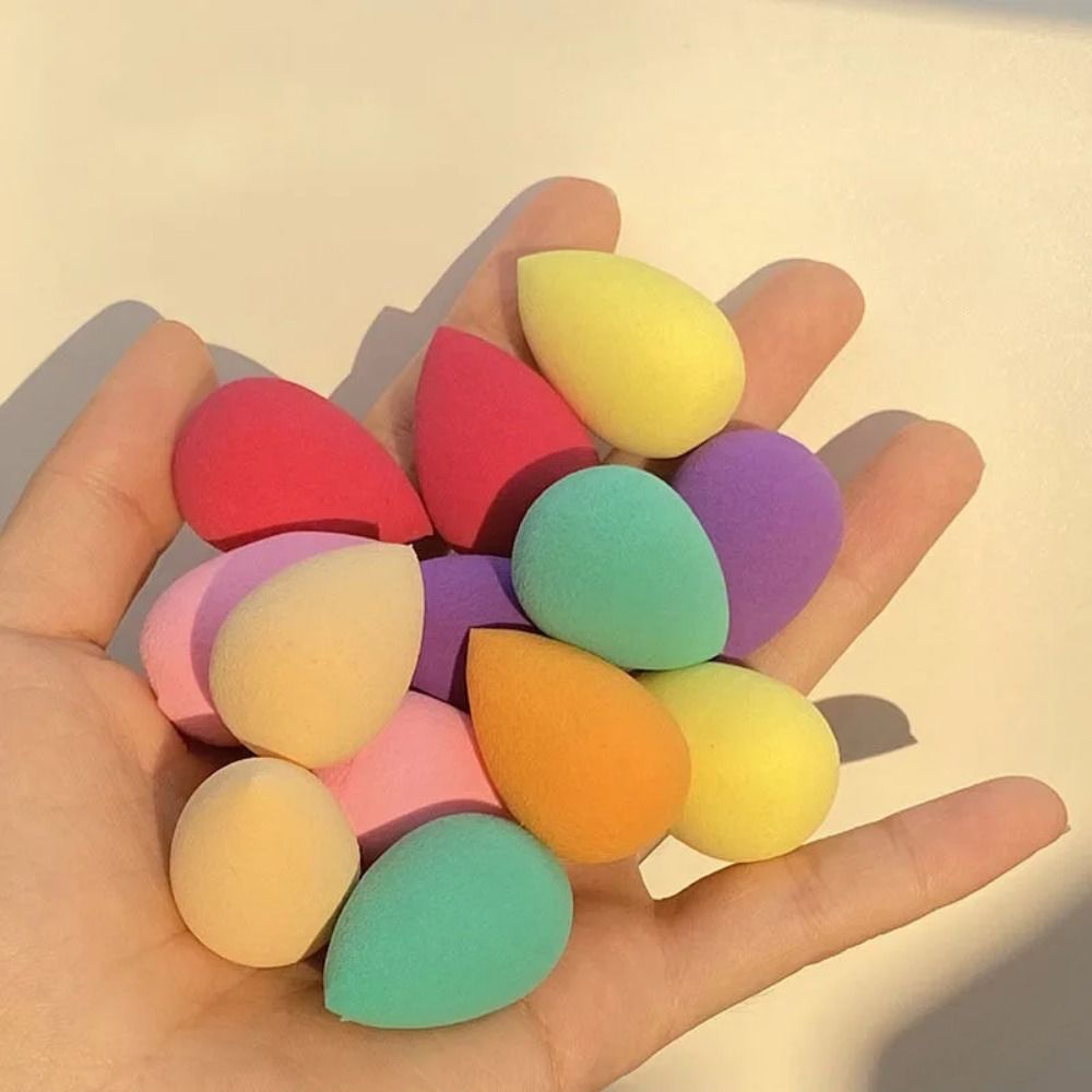 6PCS Mini Finger Puff Makeup Sponges - Soft Beauty Blender Set for Foundation, Cream, Powder & Concealer - Reusable Cosmetic Applicator Puffs for Flawless Blending & Touch-Ups
