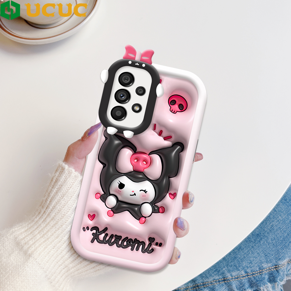 UCUC for Samsung A53 5G Back Cover Cute Cartoon Friend Monster Lens Soft Silicone Phone Cases