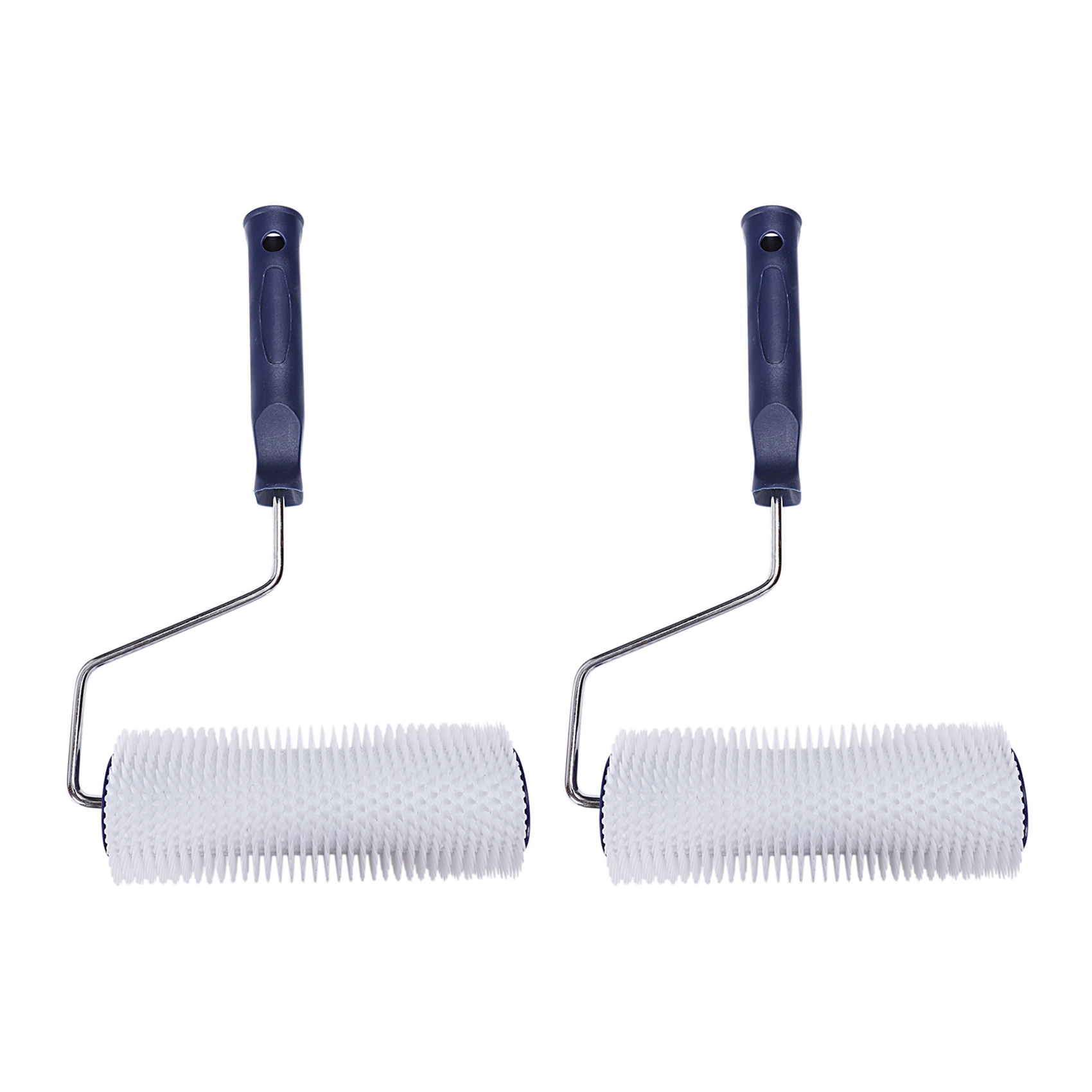 3X 7 Inch Plastic Handle Spiked Roller